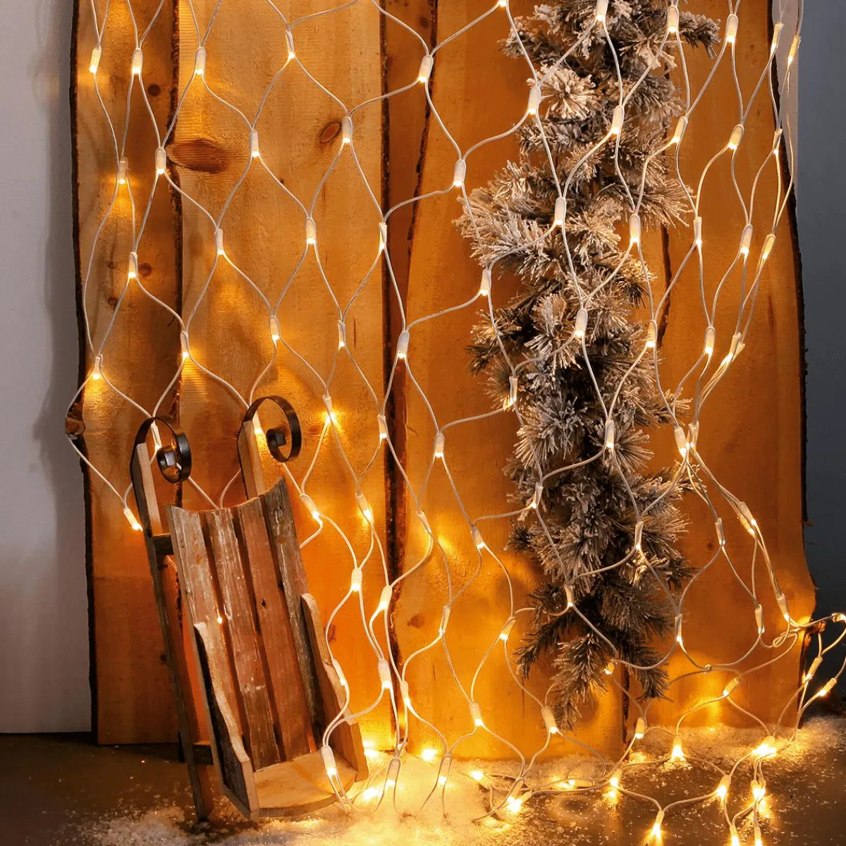 Filet Lumineux Professionnel à LED Système IP67, 200 LED, 250 X 120 Cm, Sans Cable-DecoWoerner Discount