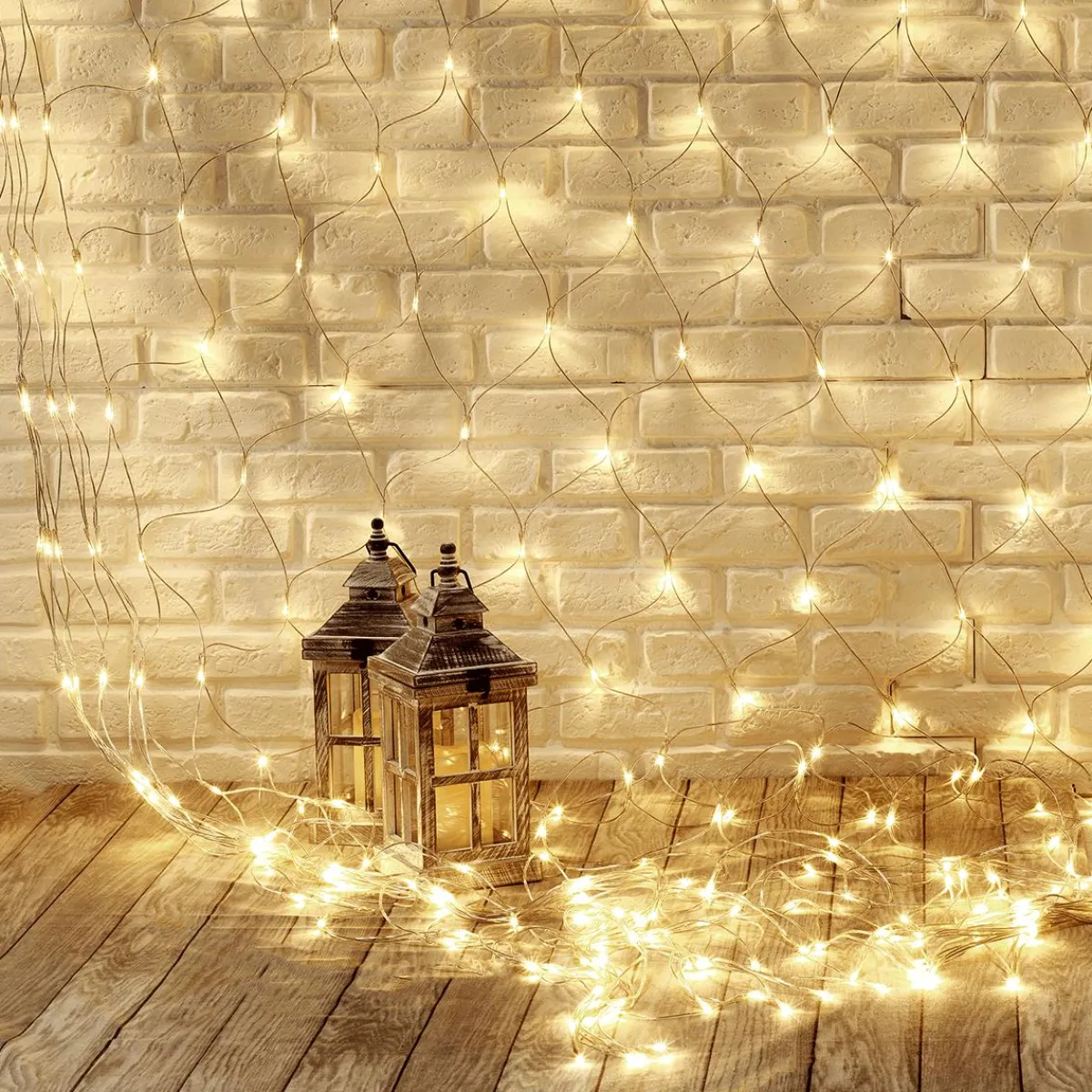 Filet Lumineux Professionnel à LED Système IP20, 300 LED, 300 X 300 Cm, Sans Cable-DecoWoerner Hot