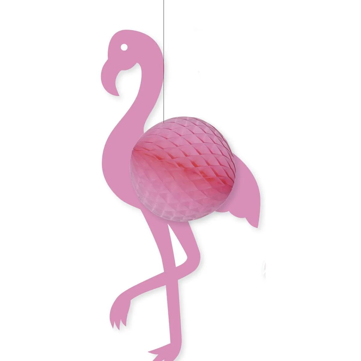 Flamant En Papier Nid D'abeille 68 Cm-DecoWoerner Discount