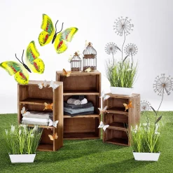Fleur Décorative En Métal Brun 50 Cm-DecoWoerner Discount