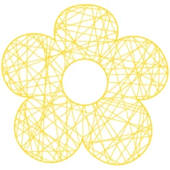Fleur 2D En Fibre Tressée 60 Cm-DecoWoerner Clearance