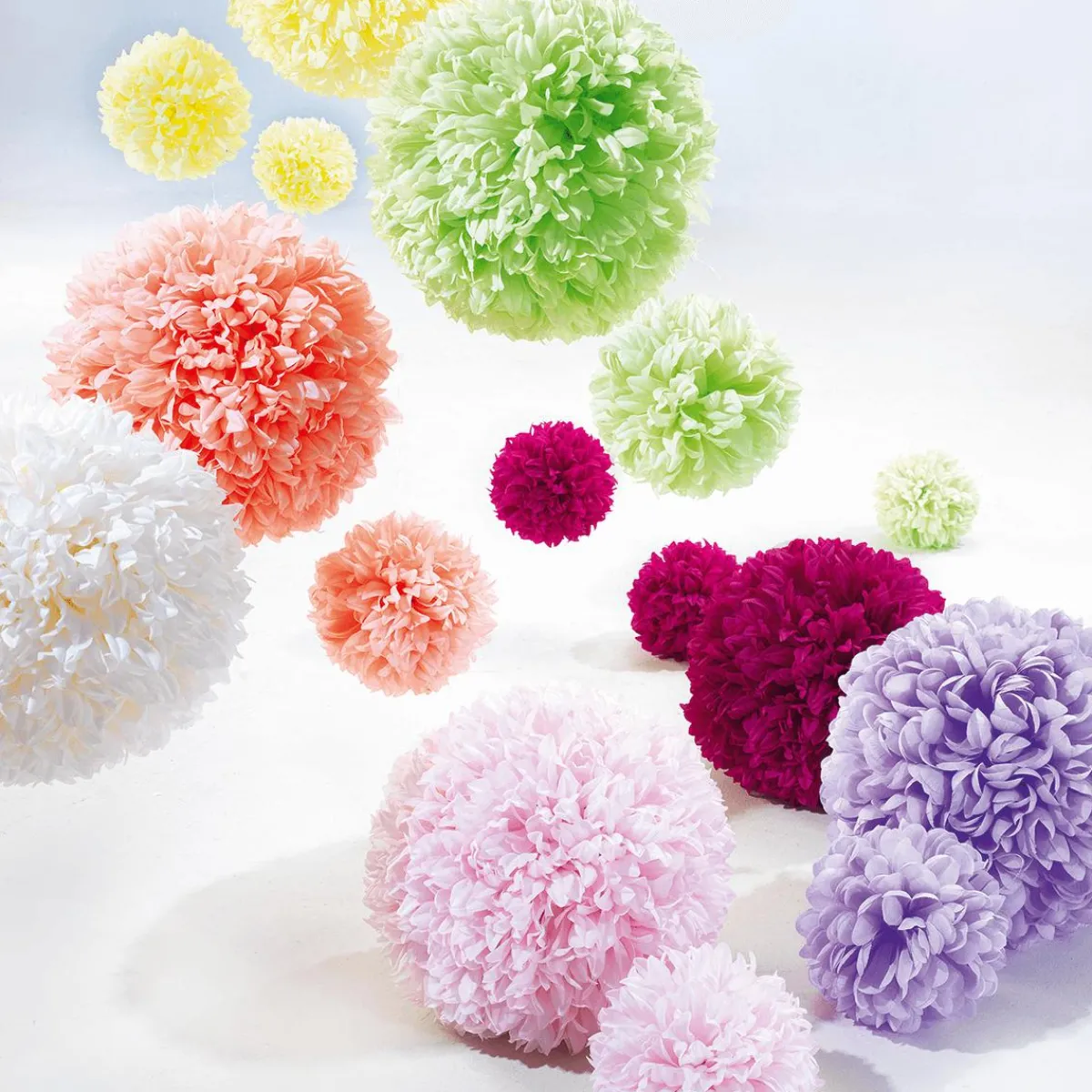 Fleur Pompon, Ø 16 Cm, , 2 Pces-DecoWoerner Online
