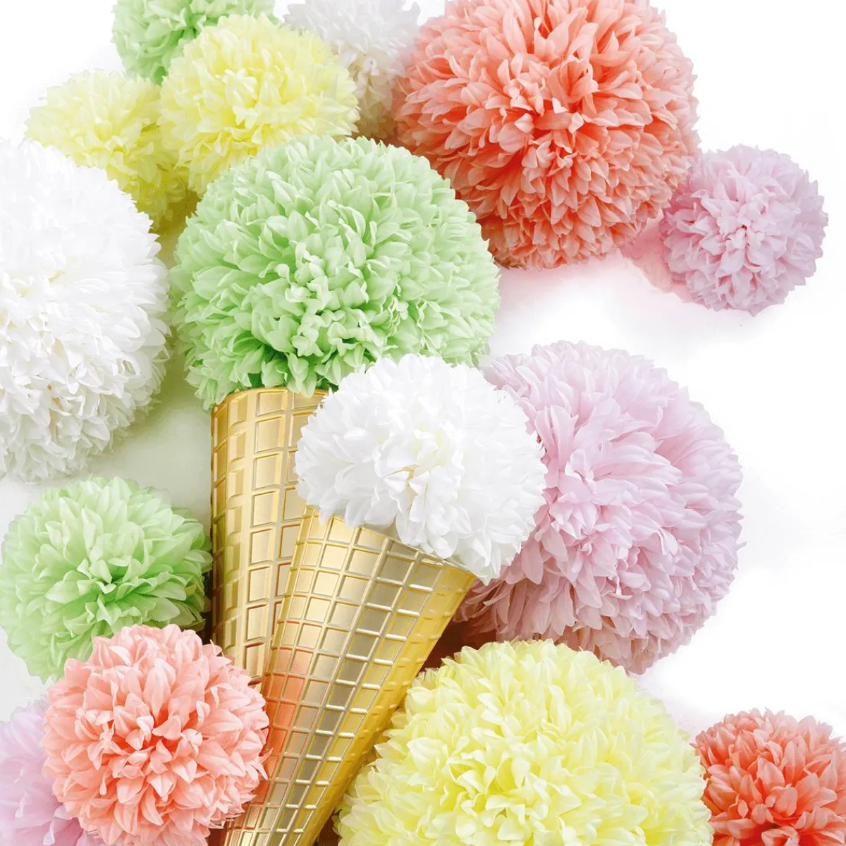 Fleur Pompon, 25 Cm Ø,-DecoWoerner Clearance