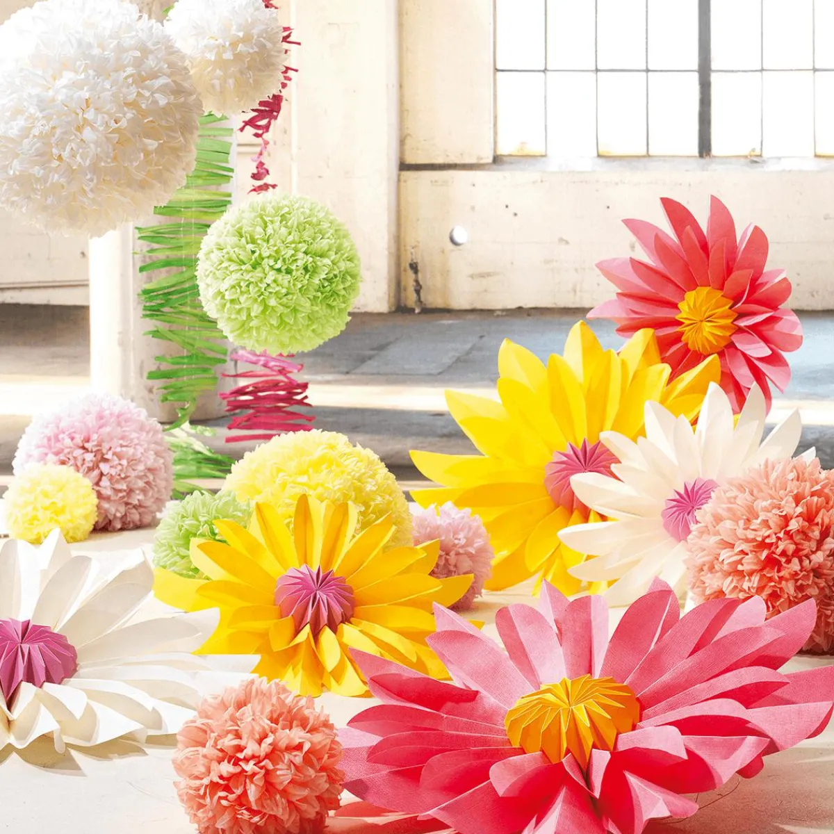 Fleur Pompon, 25 Cm Ø,-DecoWoerner Clearance