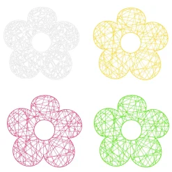 Fleur e 2D En Fibre Tressée 80 Cm-DecoWoerner