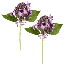 Fleurs Artificielles D'hortensia , 39 Cm, 2 Pièces-DecoWoerner New