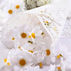 Fleurs Déco Marguerites, 72 Pces-DecoWoerner