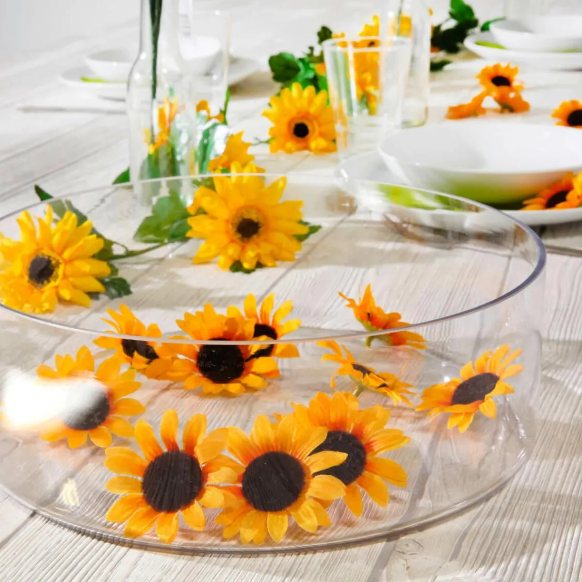 Fleurs Décoratives Tournesol, Paquet De 24 Pièces-DecoWoerner Hot