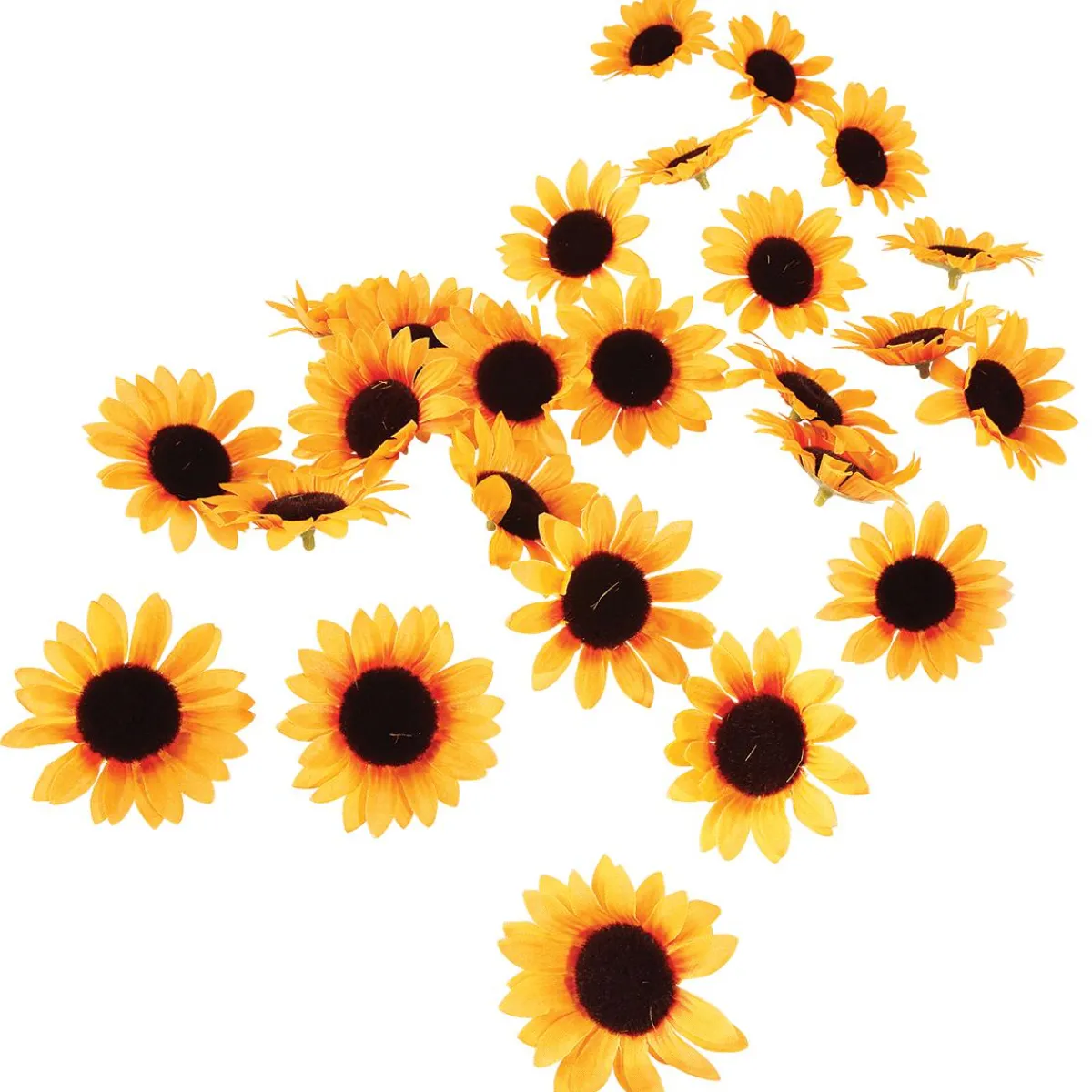 Fleurs Décoratives Tournesol, Paquet De 24 Pièces-DecoWoerner Hot
