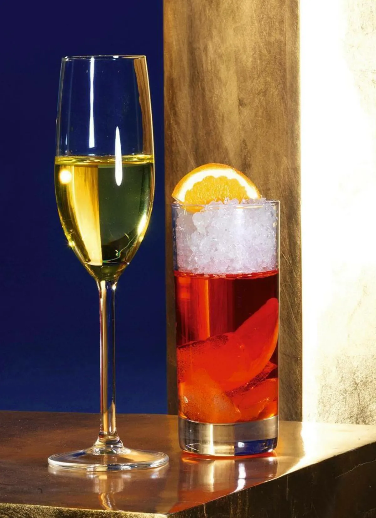Flûte à Champagne Aliment Factice Haut. 24 Cm-DecoWoerner Hot