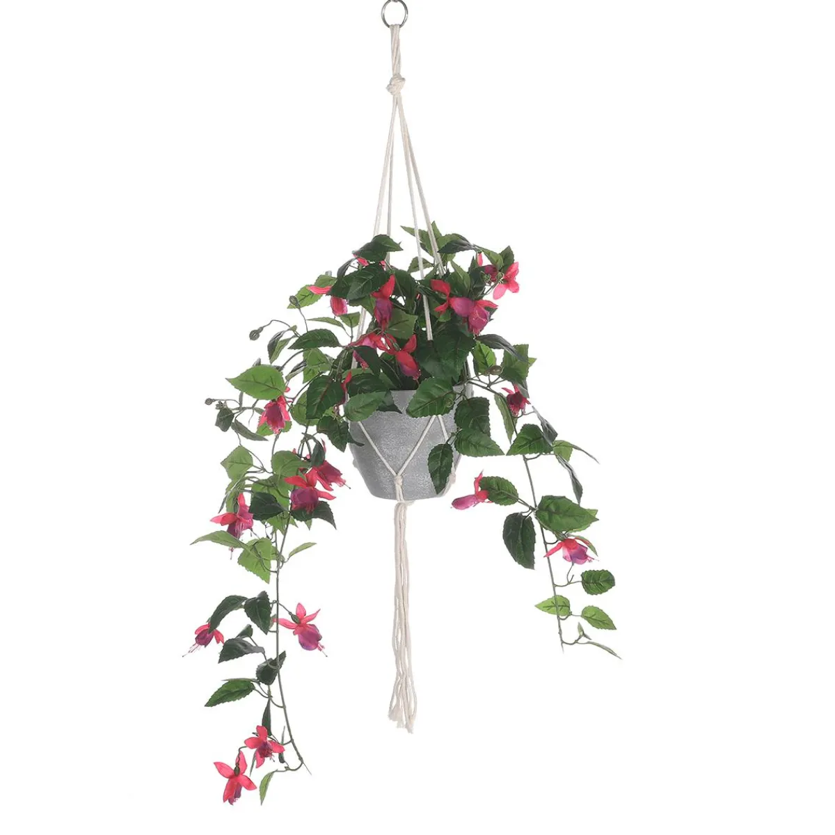 Fuchsia Suspension De Fleurs Artificielles En Pot 85 Cm-DecoWoerner Clearance