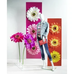 Gerbera Géant Artificiel 120 Cm-DecoWoerner Outlet