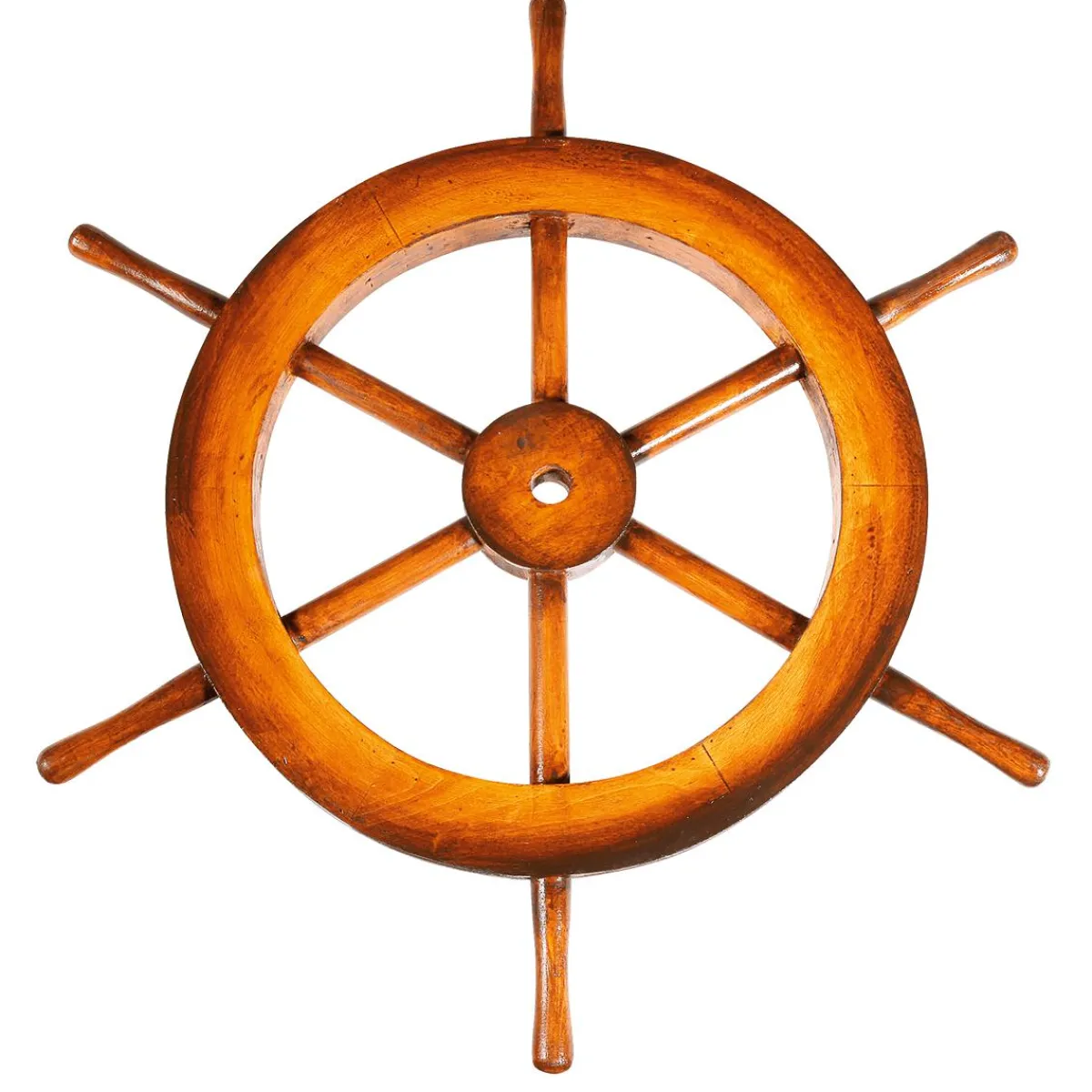 Gouvernail Déco Maritime Ø 50 Cm, Brun Foncé-DecoWoerner Hot