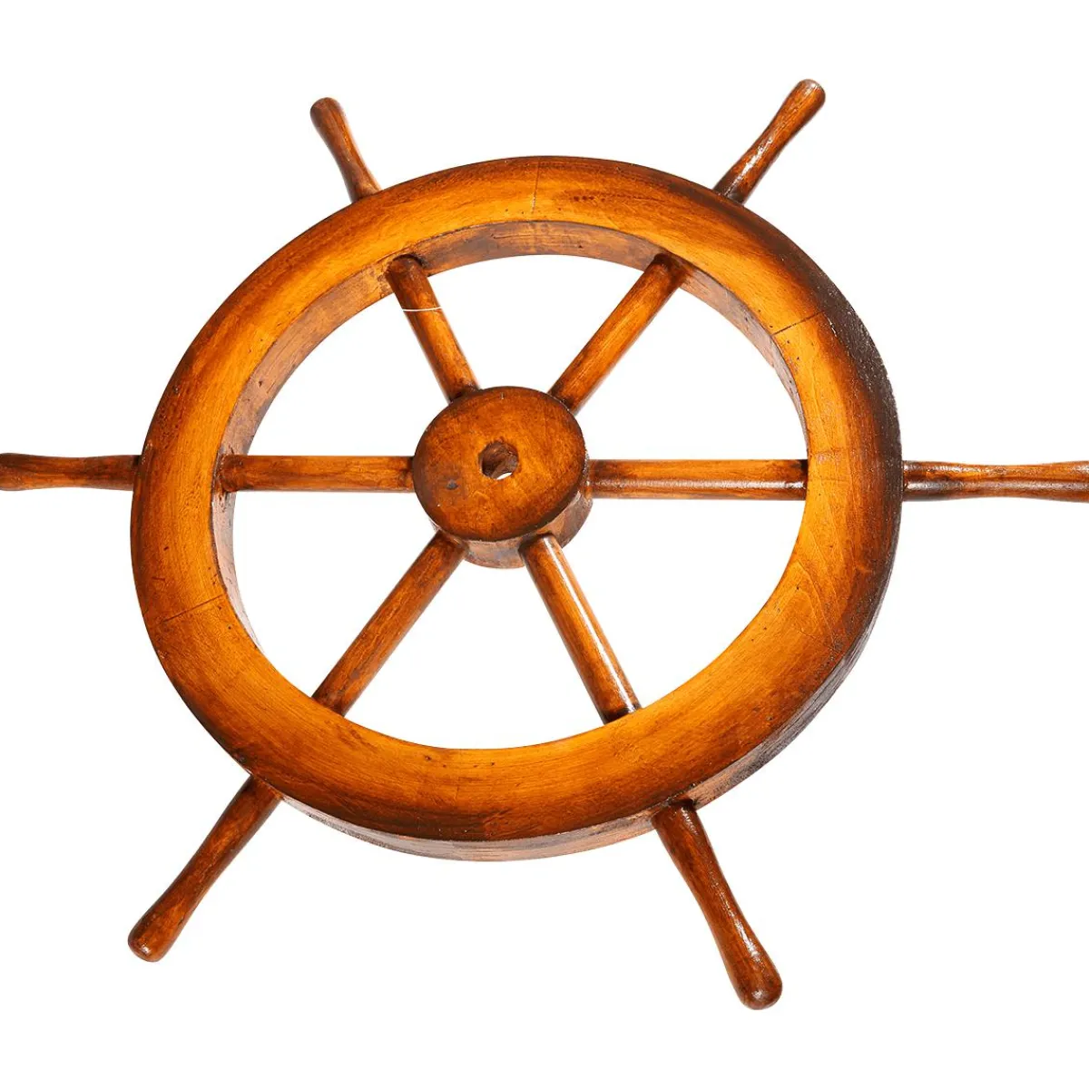 Gouvernail Déco Maritime Ø 50 Cm, Brun Foncé-DecoWoerner Hot
