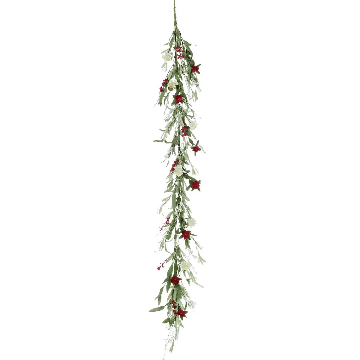 Guirlande De Fleurs Des Champs Artificielles Rouge Blanc 158 Cm-DecoWoerner Clearance