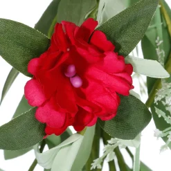 Guirlande De Fleurs Des Champs Artificielles Rouge Blanc 158 Cm-DecoWoerner Clearance