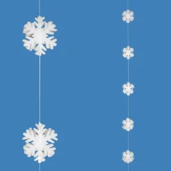 Guirlande De Flocons De Neige 3D 180 Cm-DecoWoerner Outlet