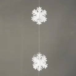 Guirlande De Flocons De Neige 3D 180 Cm-DecoWoerner Outlet