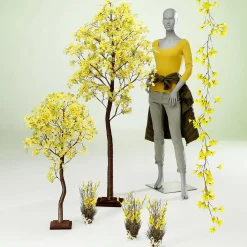 Guirlande De Forsythias Artificiels 180 Cm-DecoWoerner New