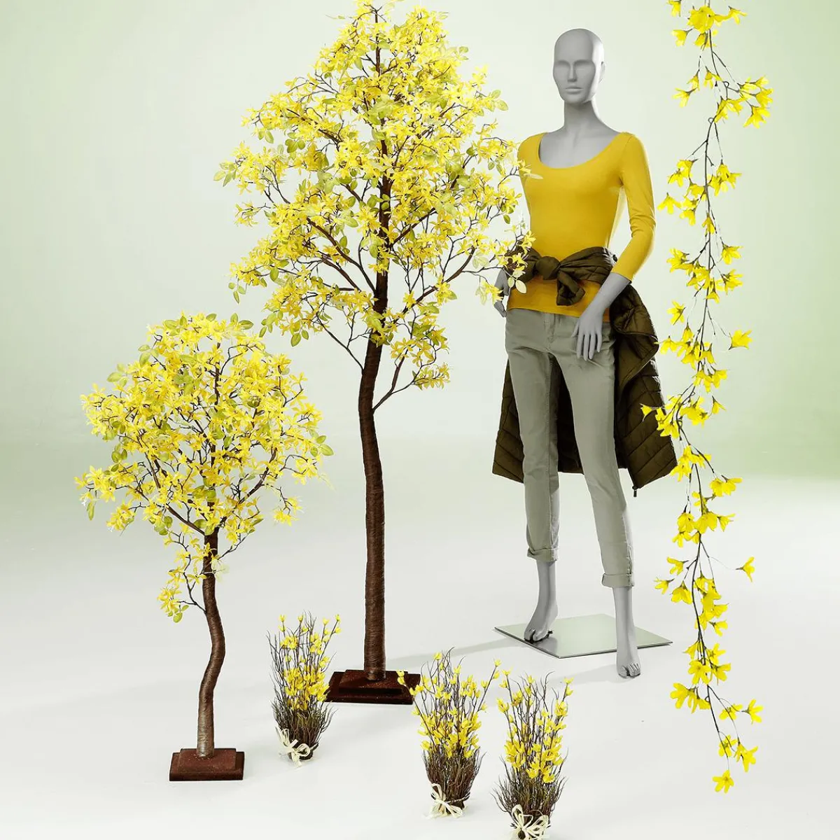 Guirlande De Forsythias Artificiels 180 Cm-DecoWoerner New