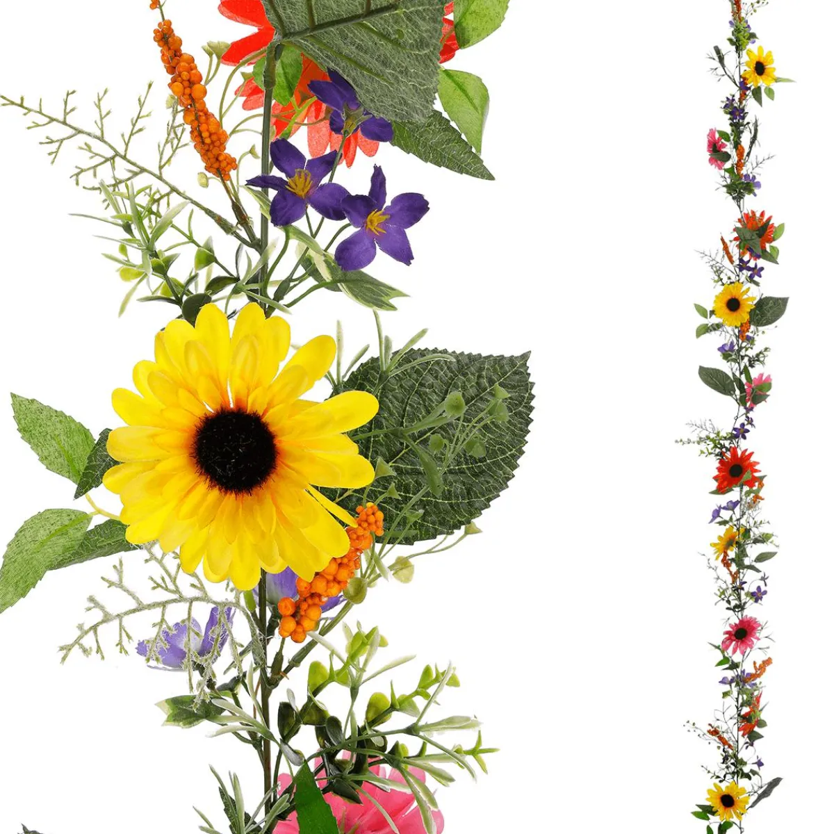 Guirlande De Gerberas Artificiels, Long. 180 Cm-DecoWoerner Outlet