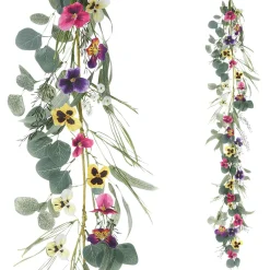 Guirlande De Pensées Artificielles Fleurs-vrille 155 Cm-DecoWoerner Best