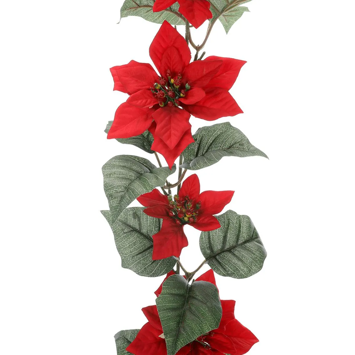Guirlande De Poinsettias Artificiels 180 Cm-DecoWoerner Clearance