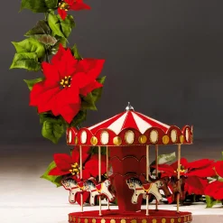 Guirlande De Poinsettias Artificiels 180 Cm-DecoWoerner Clearance