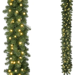 Guirlande De Sapin Avec LED Blanc Chaud, 270 Cm-DecoWoerner Best