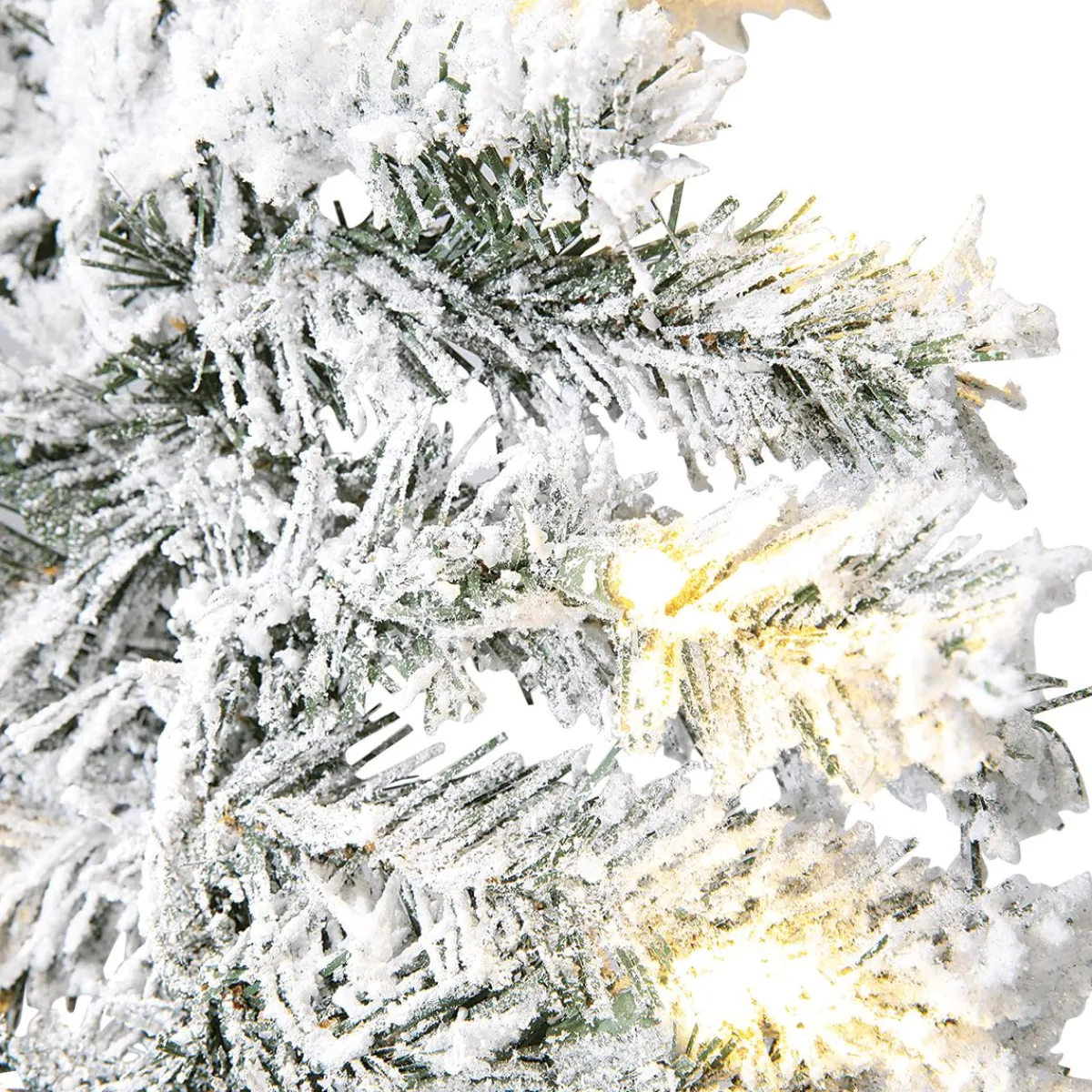 Guirlande De Sapin Floquée Avec LED IP 20, 270 Cm-DecoWoerner Online