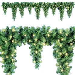 Guirlande De Sapin Pic De Glace LED Pour L'ext., Long. 270 Cm-DecoWoerner