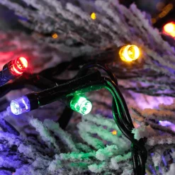 Guirlande Lumineuse 3en1 : Chaîne Lumineuse à LED Colorée, Jaune Chaud Ou Clignotante Alternée Avec Minuterie, Pour L'extérieur, 16 M-DecoWoerner Discount