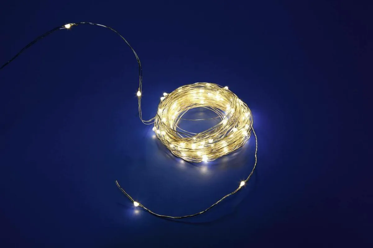 Guirlande Lumineuse LED En Fil Métallique Pour L'extérieur, 10 M, é-DecoWoerner Best