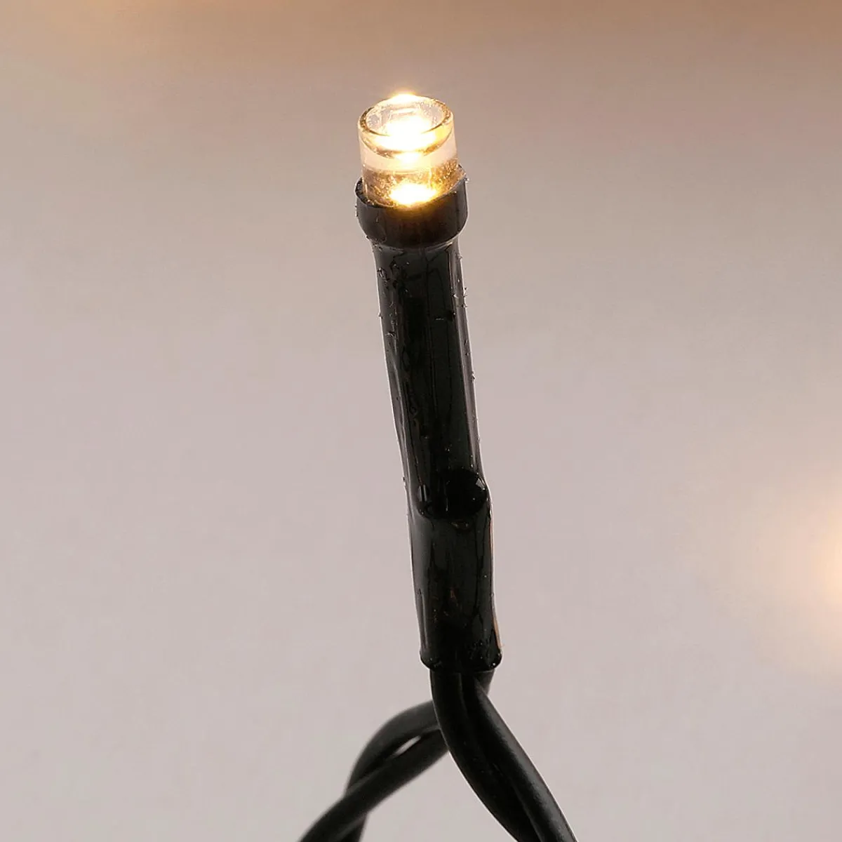 Guirlande Lumineuse Noire 9 M, 120 LED Blanc Chaud IP44-DecoWoerner