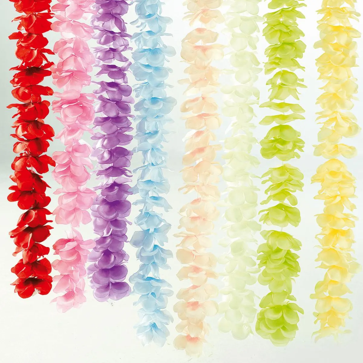 Guirlandes De Fleurs Déco Crèmes, Long. 260 Cm, 3 Pces-DecoWoerner