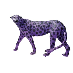 Guépard Violet 110 Cm De Long Avec Des Taches Noires-DecoWoerner Sale