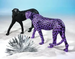 Guépard Violet 110 Cm De Long Avec Des Taches Noires-DecoWoerner Sale
