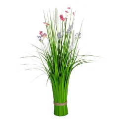 Herbe Artificielle Décorative Avec Fleurs s 65 Cm-DecoWoerner Discount