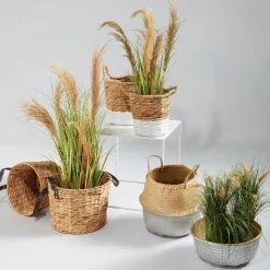 Herbe Déco à Fleurs De Roseau, 50 Cm-DecoWoerner