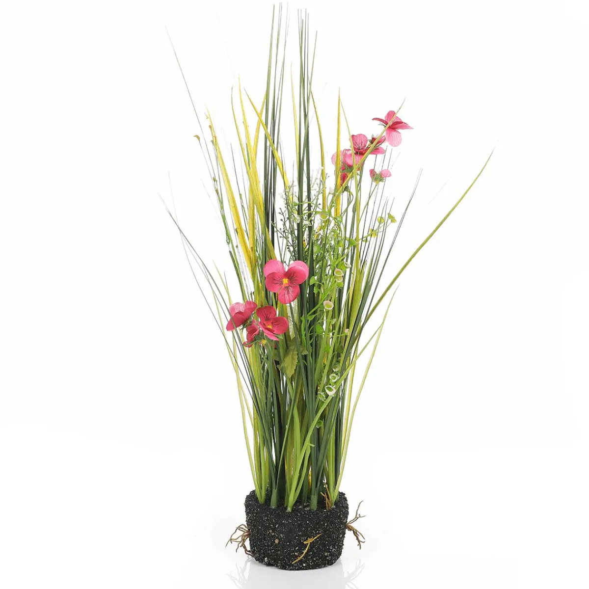 Herbe Décorative Avec Pensées 48 Cm-DecoWoerner Sale