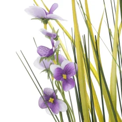 Herbe Décorative Avec Pensées 48 Cm Lilas-DecoWoerner Online