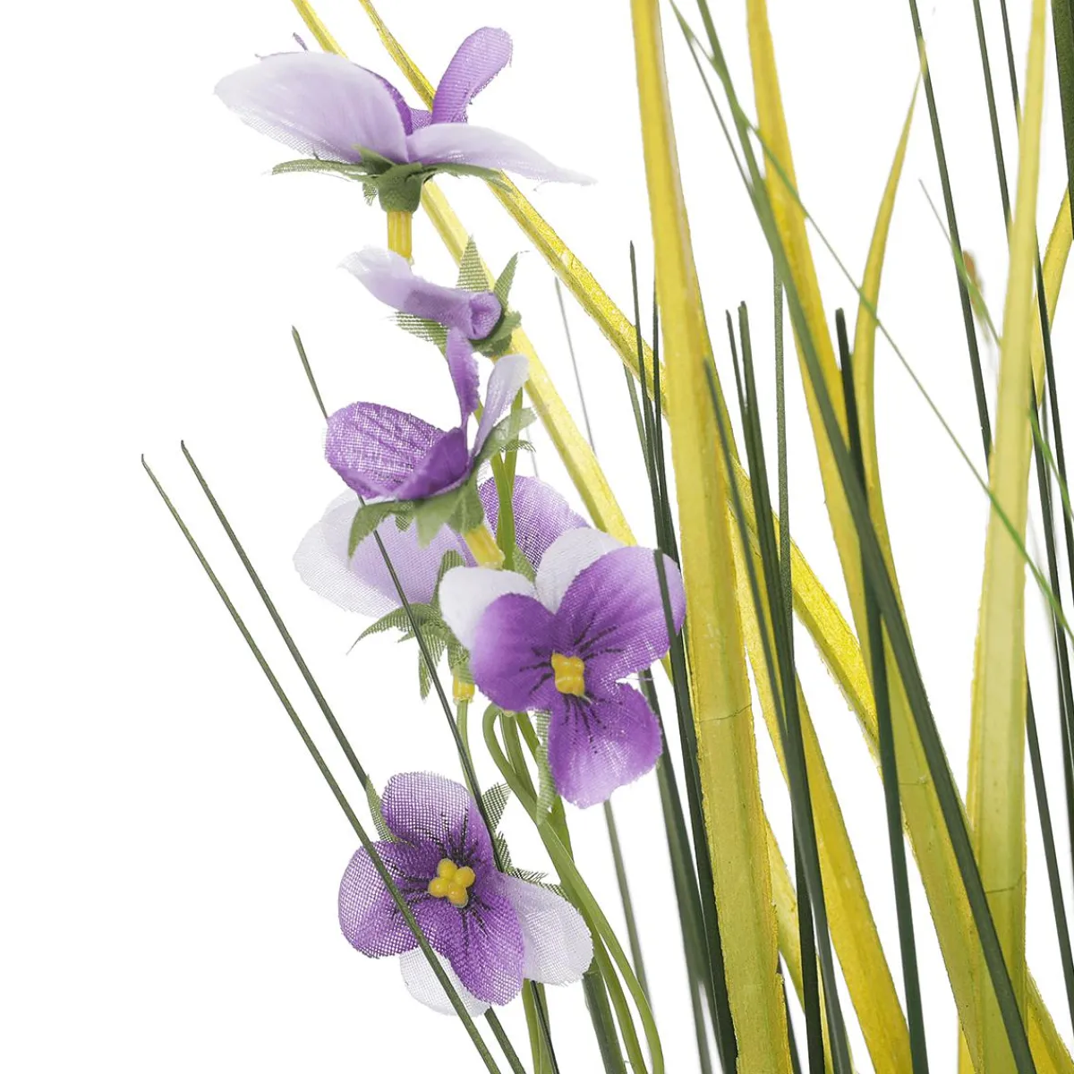 Herbe Décorative Avec Pensées 48 Cm Lilas-DecoWoerner Online