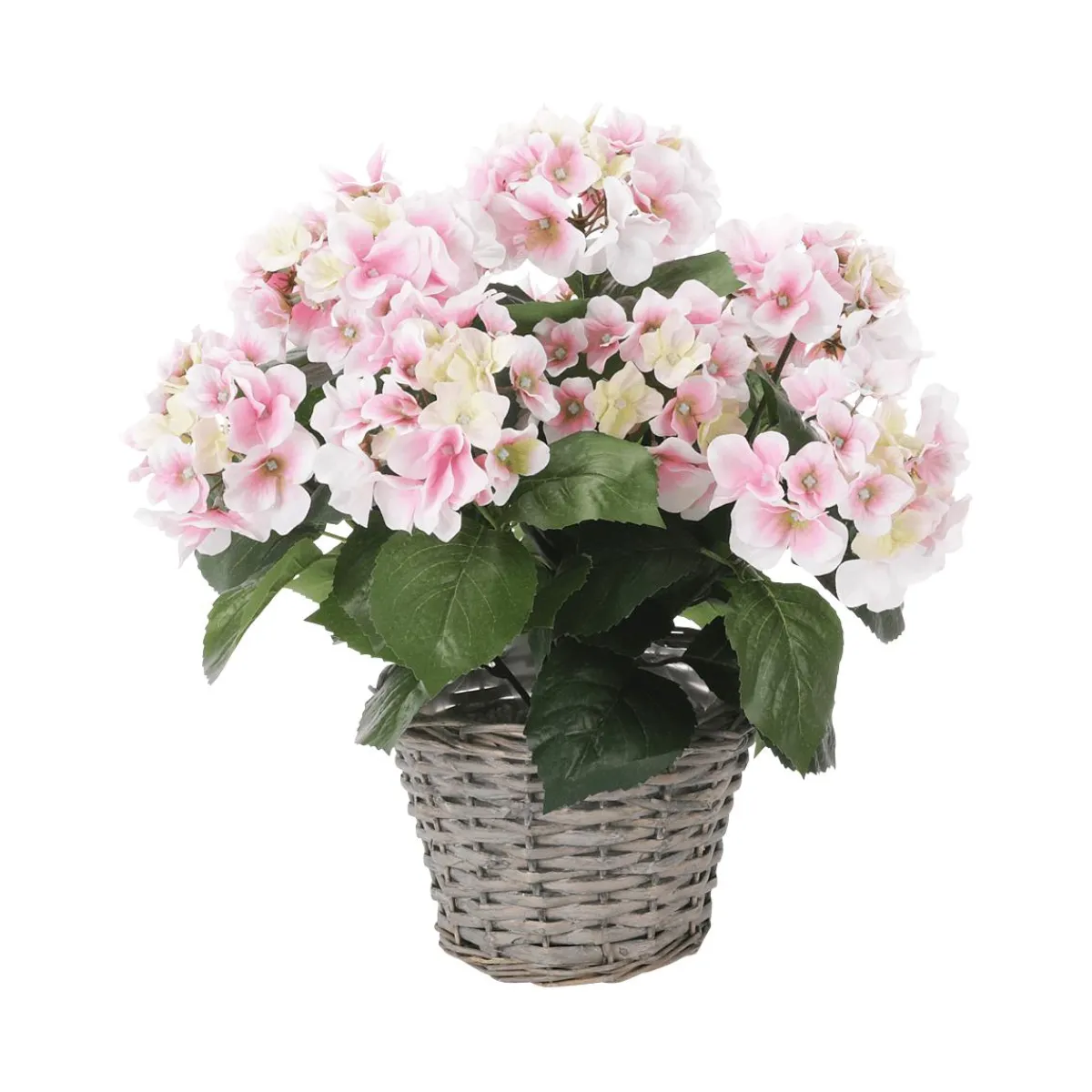 Hortensias Artificiels Dans Une Corbeille 44 Cm-DecoWoerner Outlet