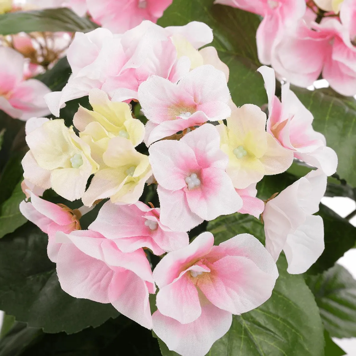 Hortensias Artificiels Dans Une Corbeille 44 Cm-DecoWoerner Outlet