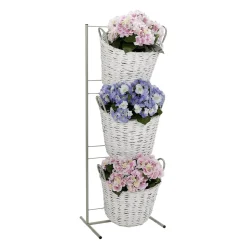 Hortensias Artificiels Dans Un Panier 44 Cm-DecoWoerner New