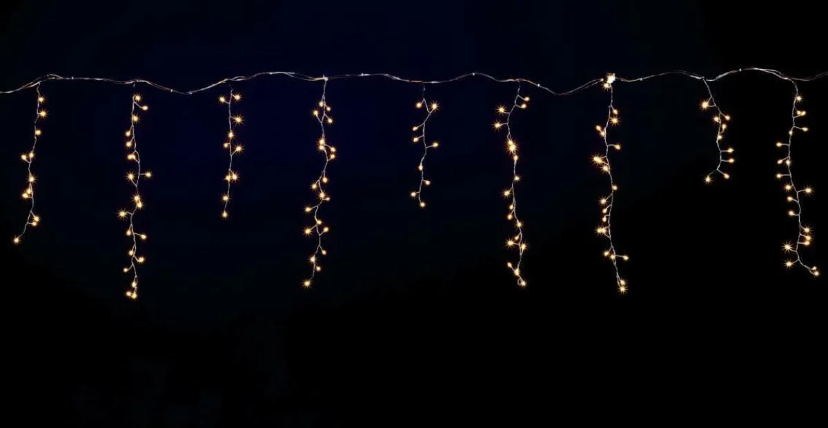 Icicle Light Fil LED "Feu D’artifice", Rideau Lumineux Larg. 385 Cm-DecoWoerner Best