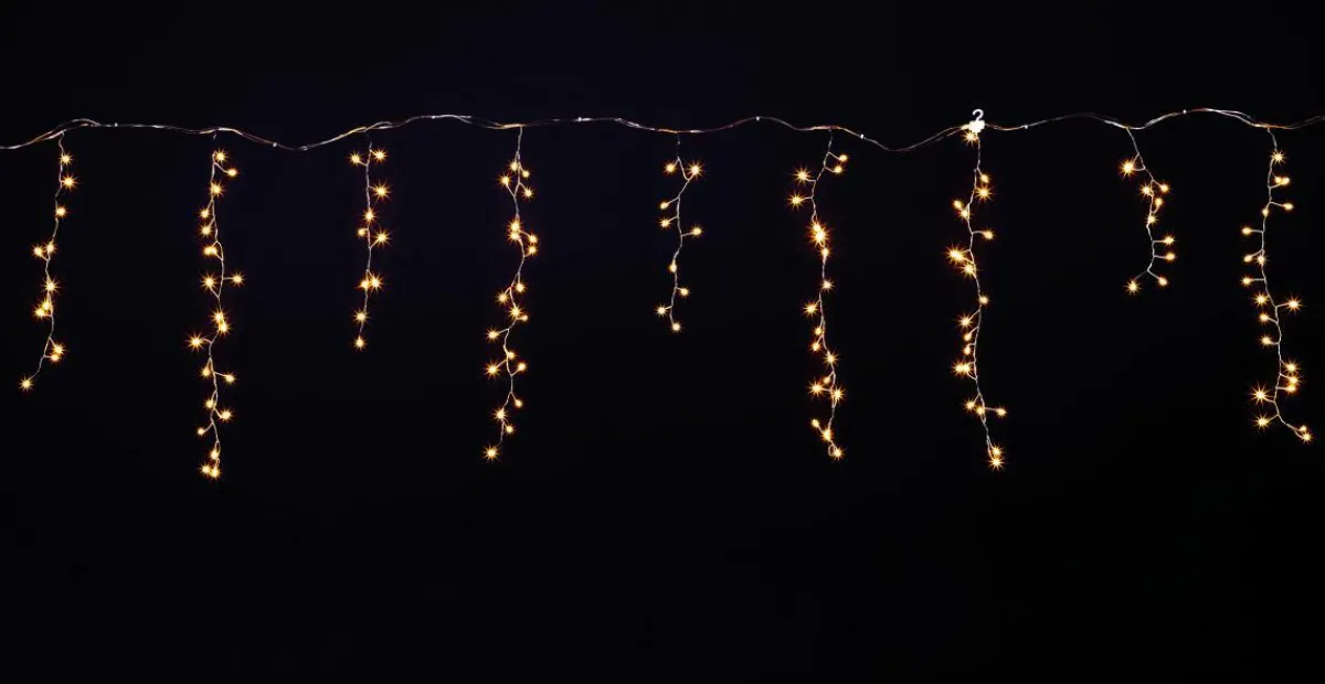 Icicle Light Fil LED "Feu D’artifice", Rideau Lumineux Larg. 385 Cm-DecoWoerner Best