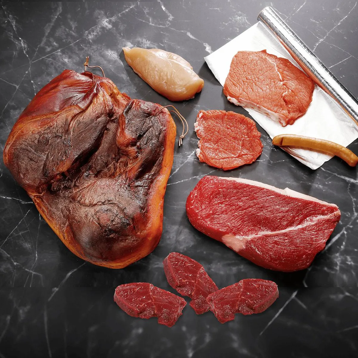 Jambon Ammerländer Katenschinken - Alimentation Factice, 30 Cm-DecoWoerner New