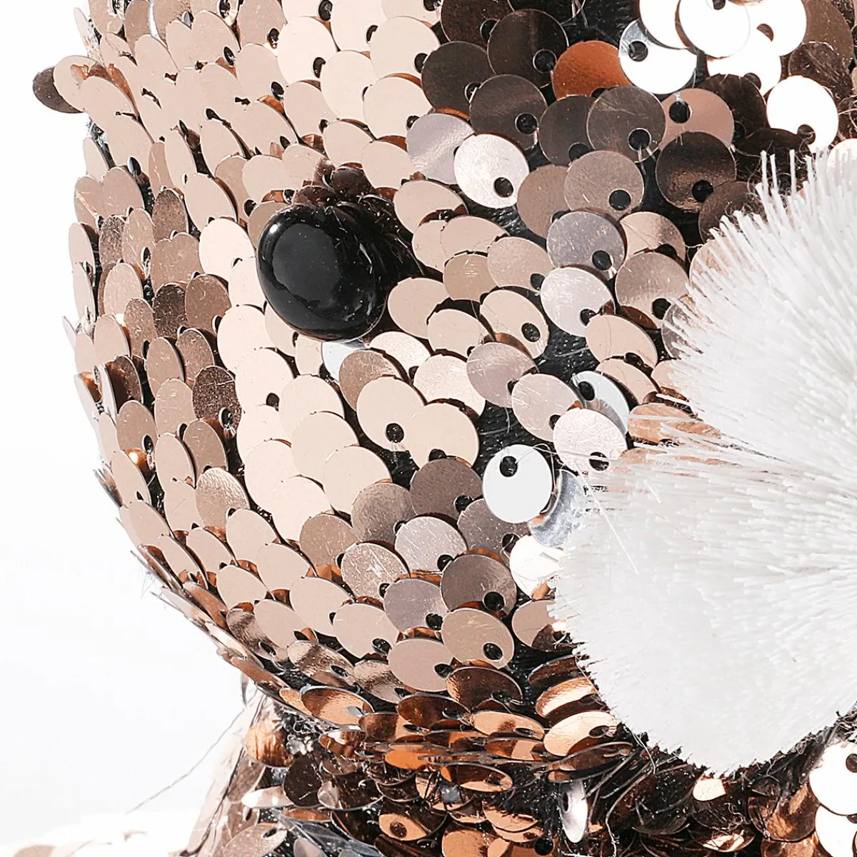 Lapin De Pâques Décoratif Avec Paillettes Réversibles Cuivre Et , 21 Cm-DecoWoerner Best