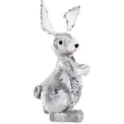 Lapin De Pâques Décoratif Avec Paillettes ées, 35 Cm-DecoWoerner Discount